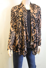 Yahada | Vintage Floral Print Cardigan Taupe