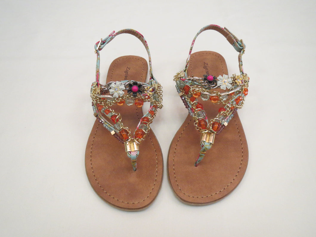 Zigi soho meline hot sale jeweled flat sandals