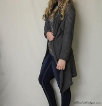Honey Punch | Knit Cardigan Charcoal - All Decd Out