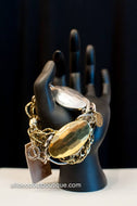 Treska | Textured Ring & Chain Bracelet