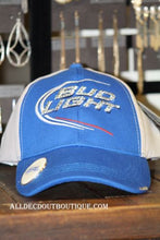 Bud Light | Womens Swarovski Embellished Blue/Grey Ball Cap - All Decd Out