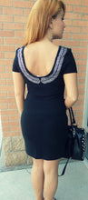Vocal | Open Back Stud Dress Black